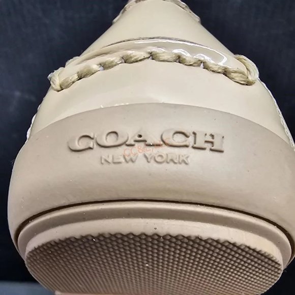 NIB Coach Odette Patent Leather Warm Blush Loafers Sz 9.5M - Picture 5 of 10